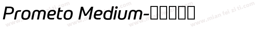Prometo Medium字体转换